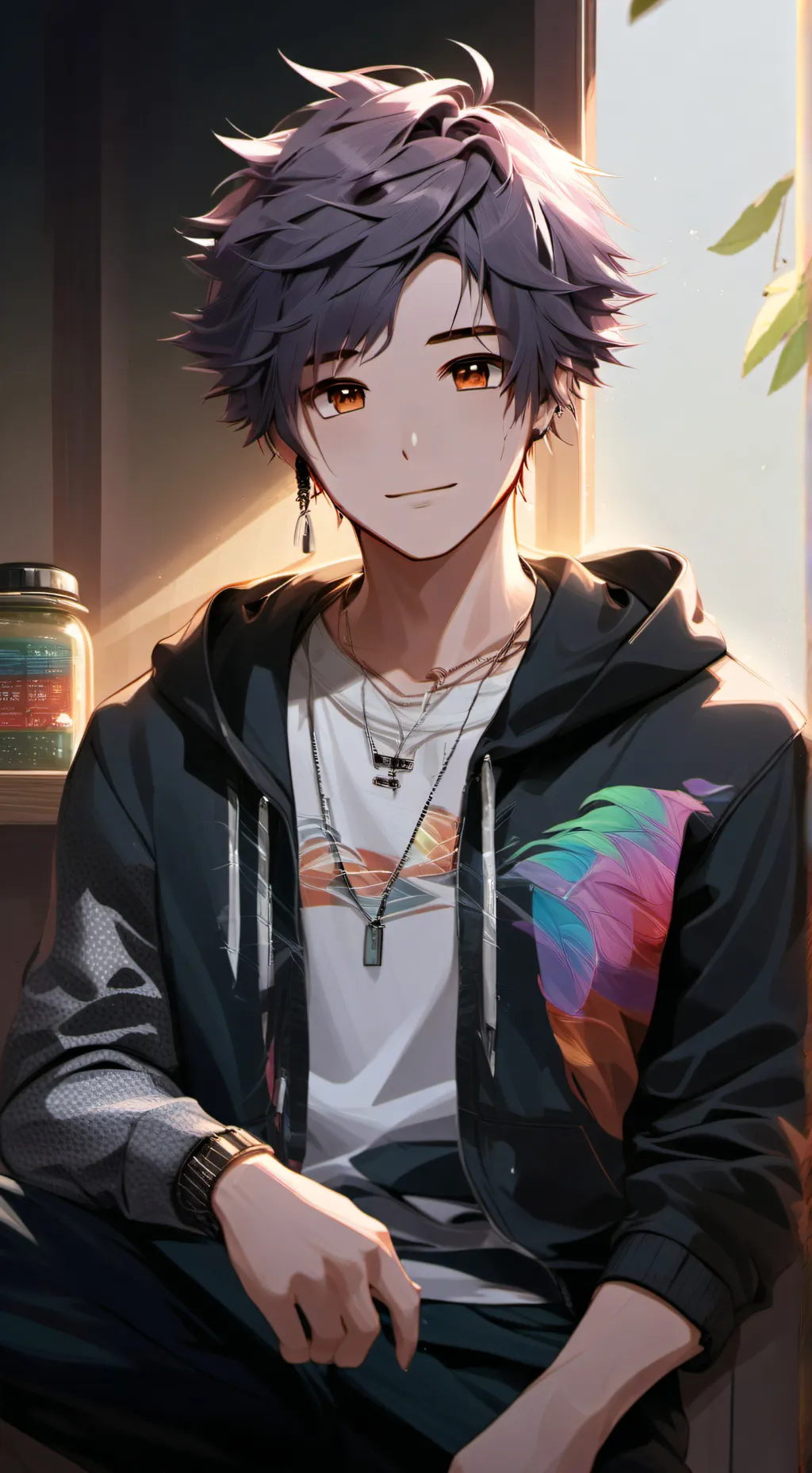 ai character: leo background