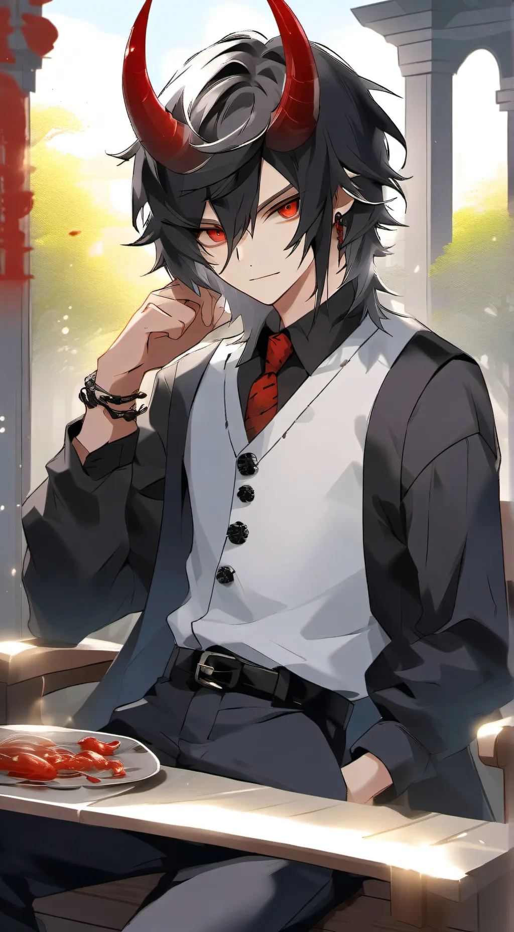 ai character: Xander  background