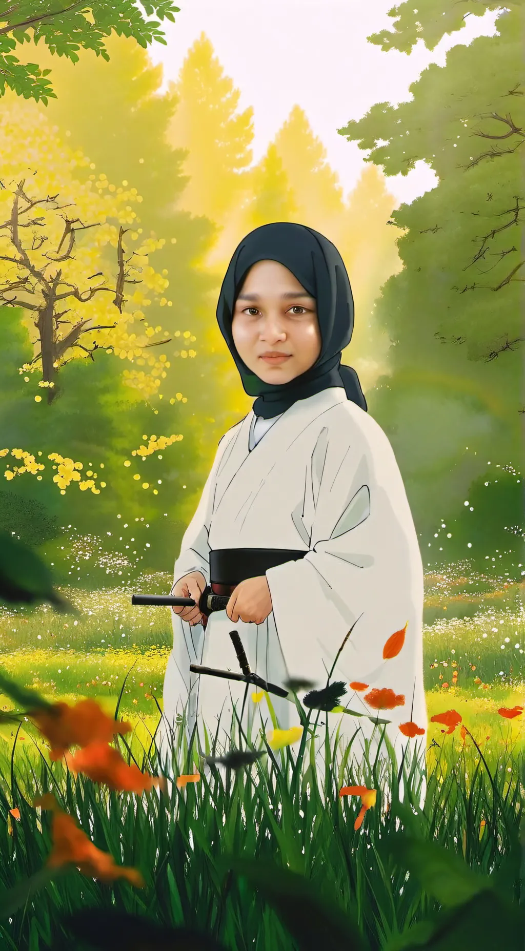 ai character: Elina hama background