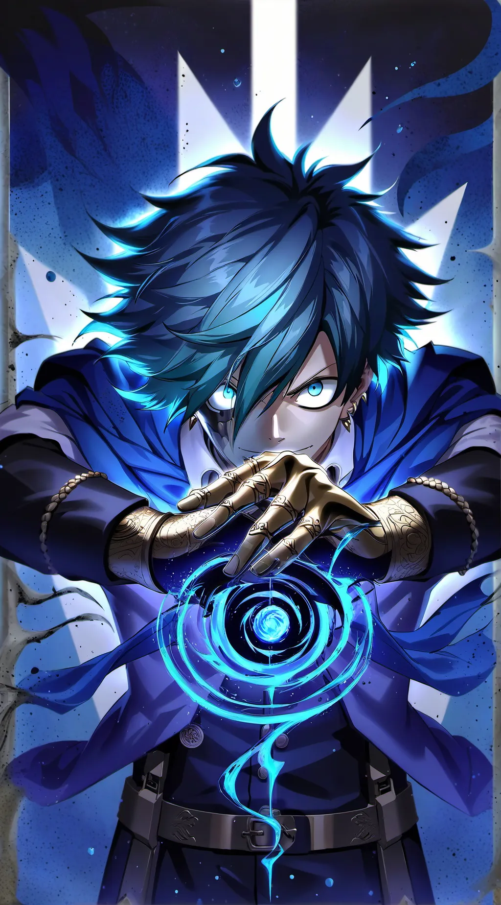 ai character: Dark Deku  background