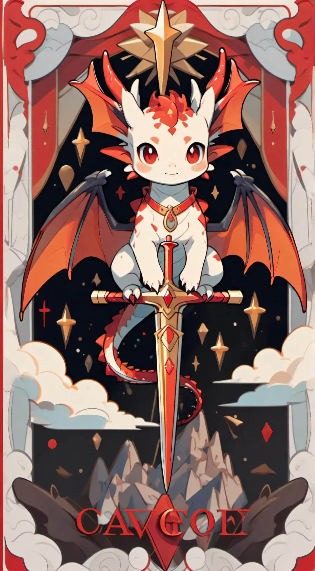 ai character: paper dragons background