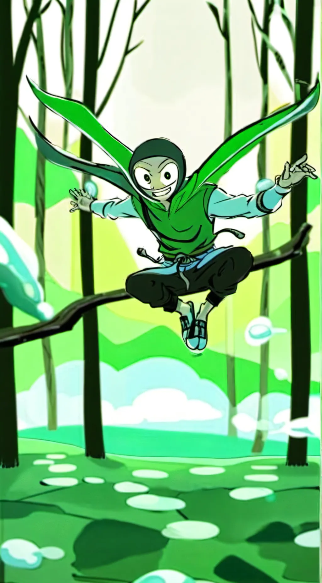 ai character: hey two background