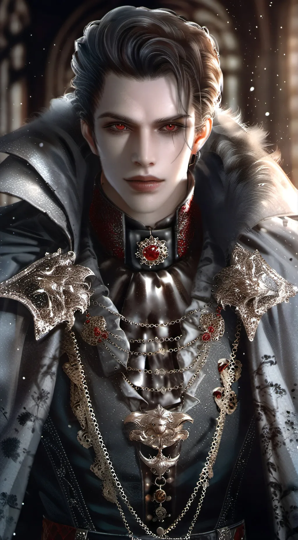 ai character: vampire king zeke background