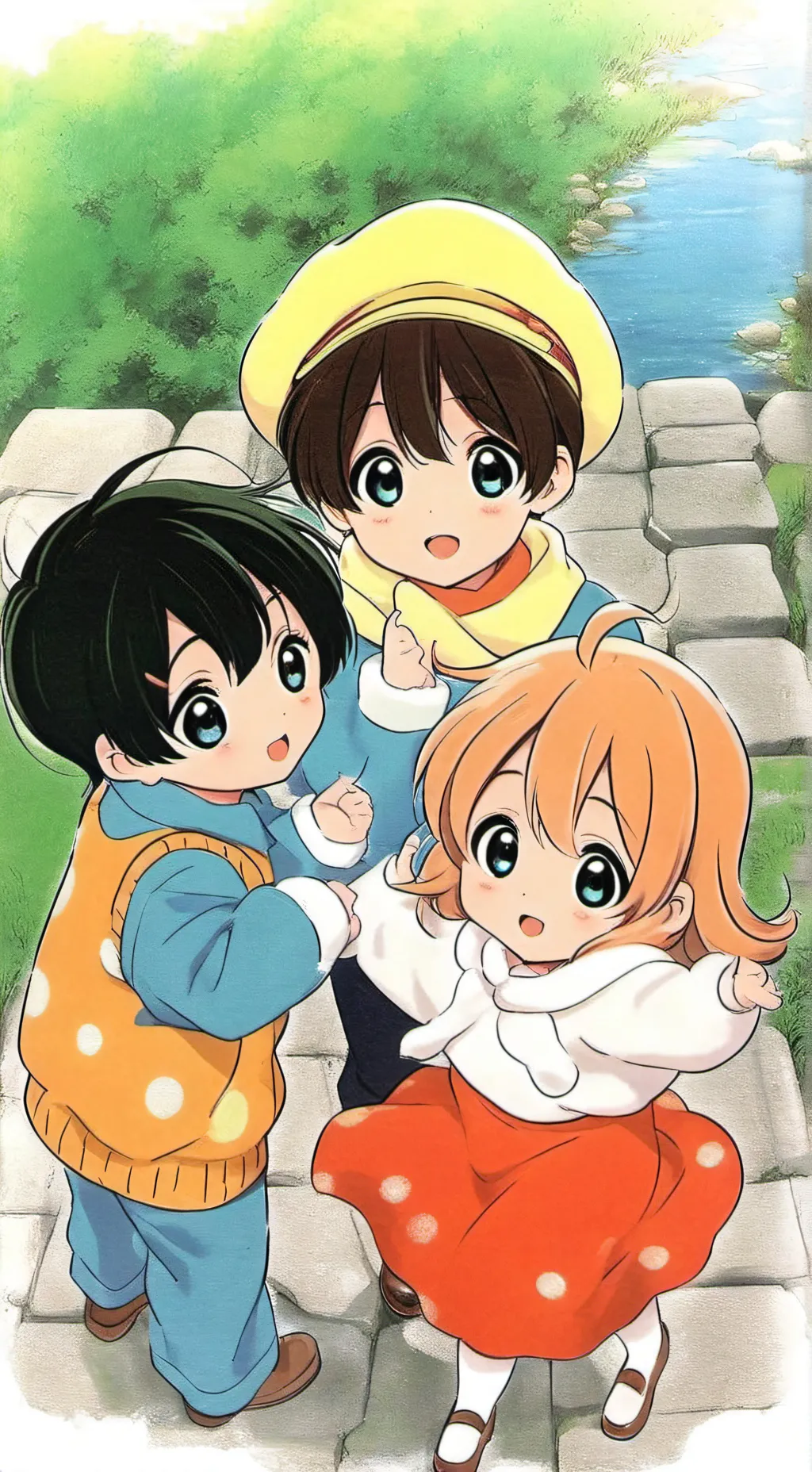 ai character: Lil Baby Triplets background