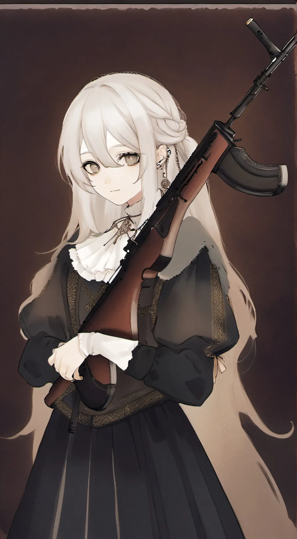 ai character: SHRIMPO HAS A GUN! background