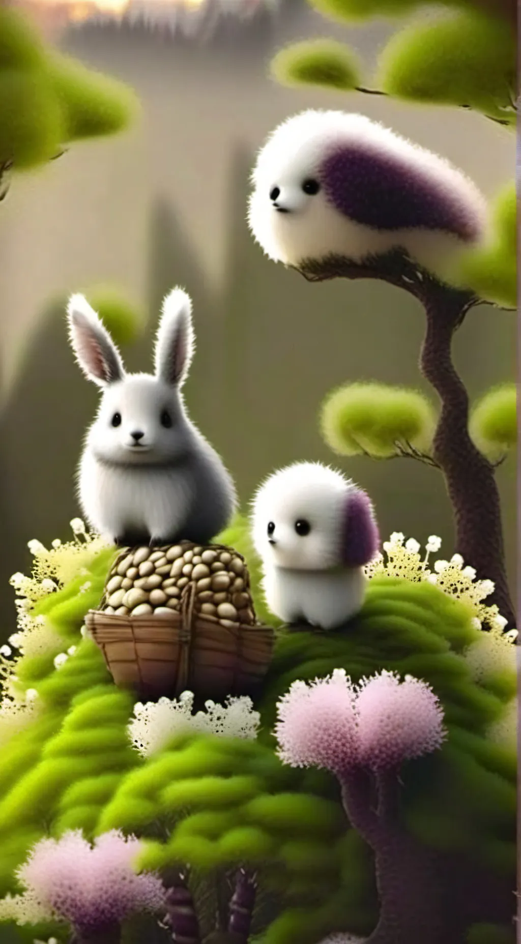 ai character: pinki parasprunki background