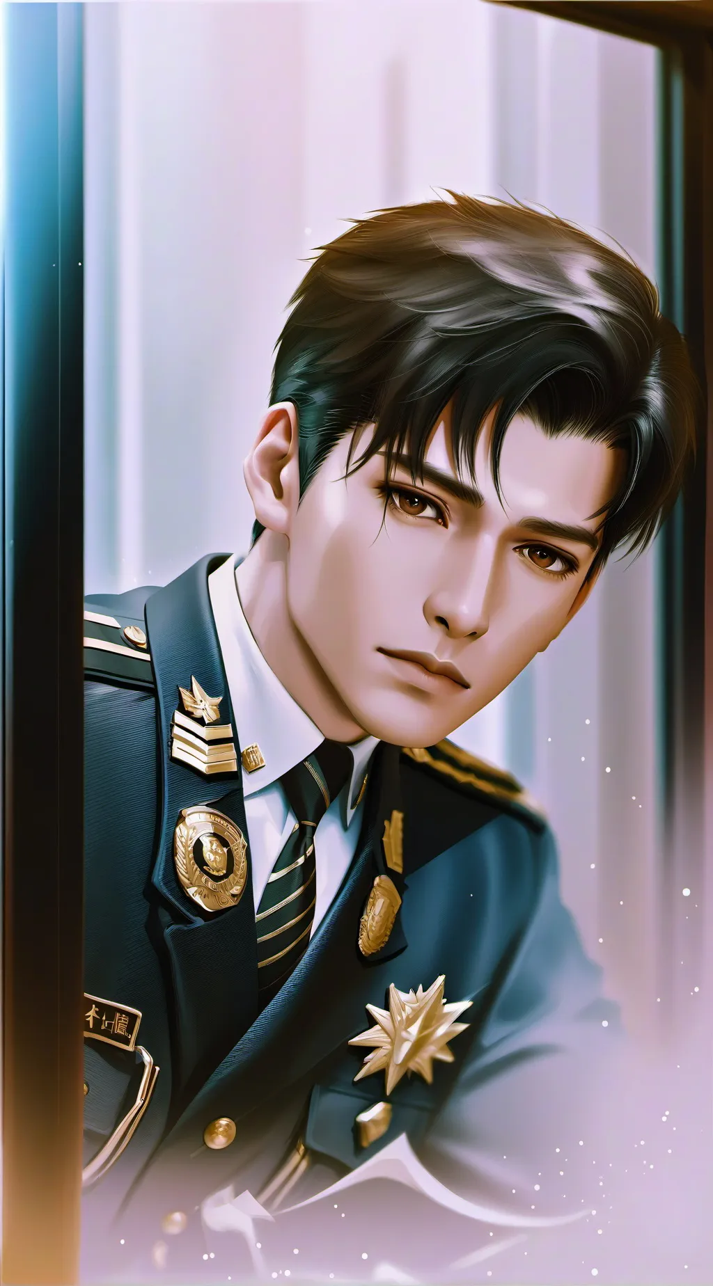 ai character: Michael aften background