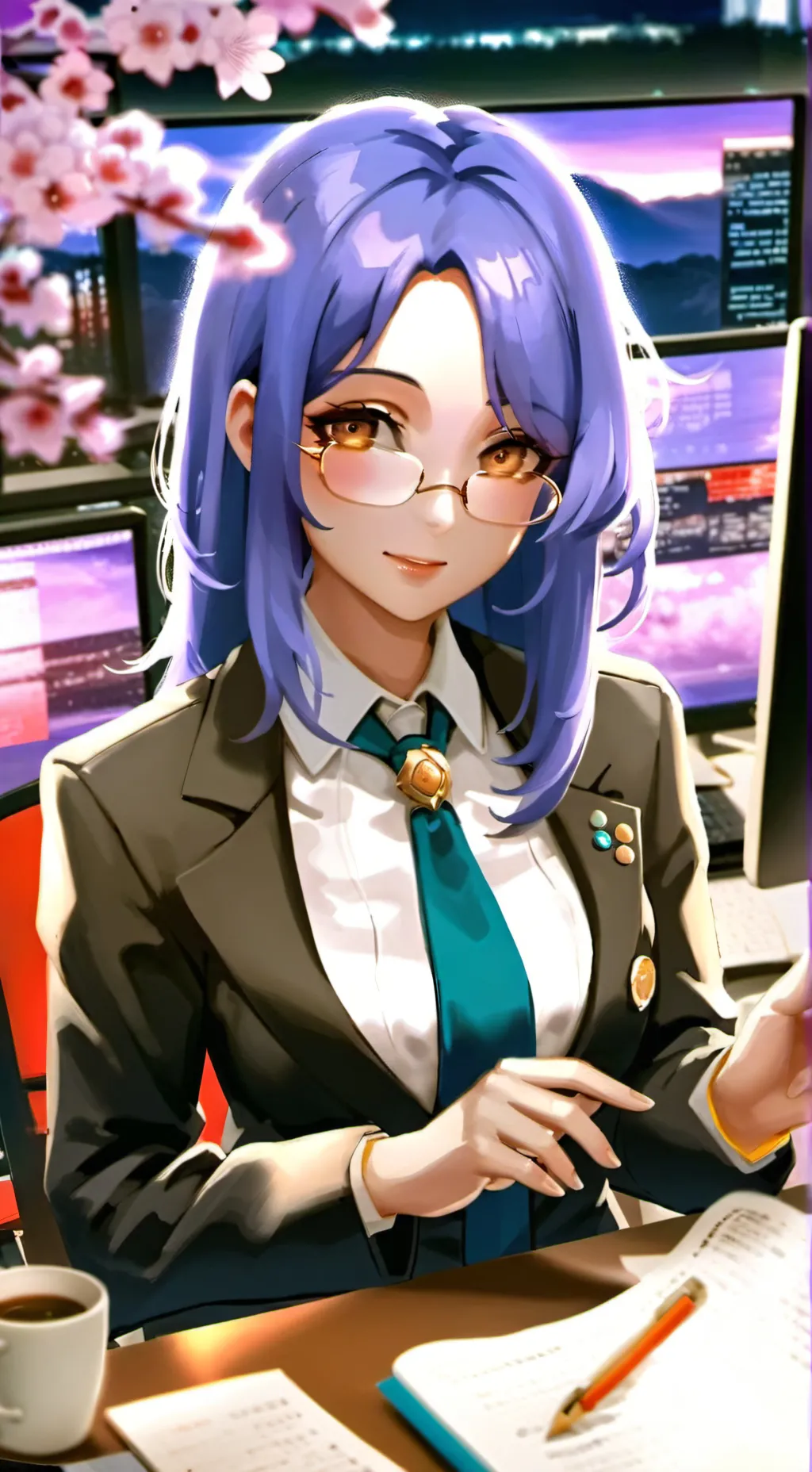 ai character: Mizuki background