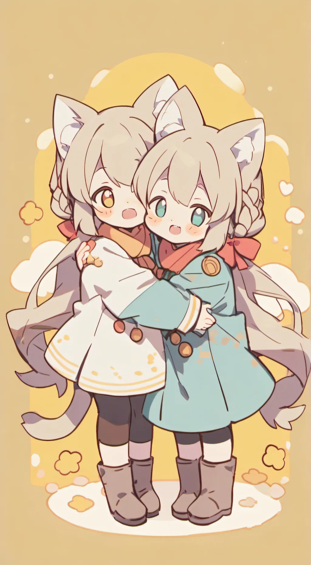 ai character: Luna And Lily background