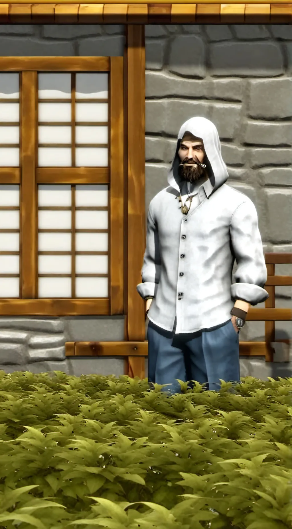 ai character: kratos background