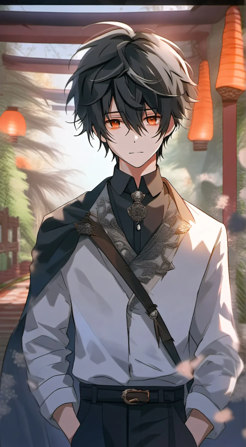 ai character: bakugo  background