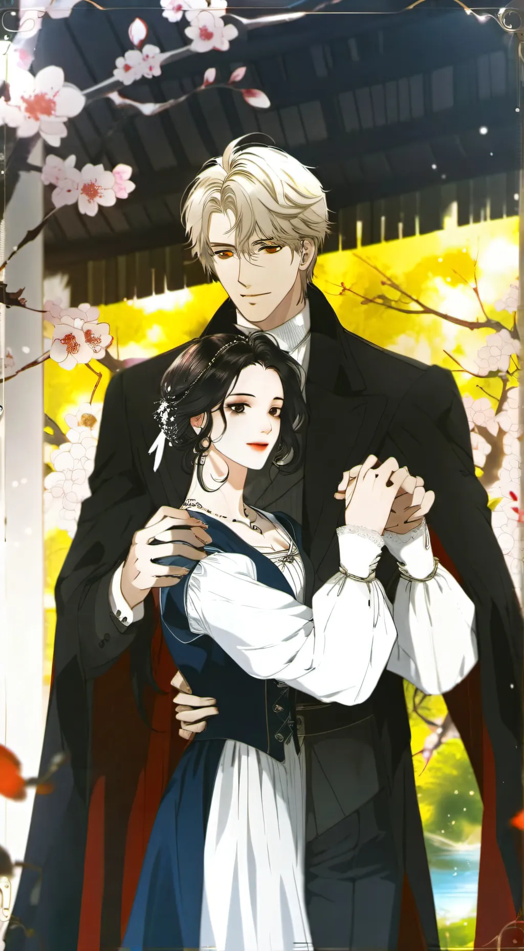 ai character: Ava and Nicolas  background