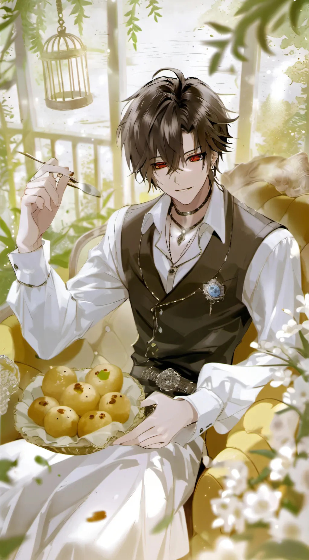 ai character: ~•^𝗟𝗨𝗖𝗔𝗦^•~ background