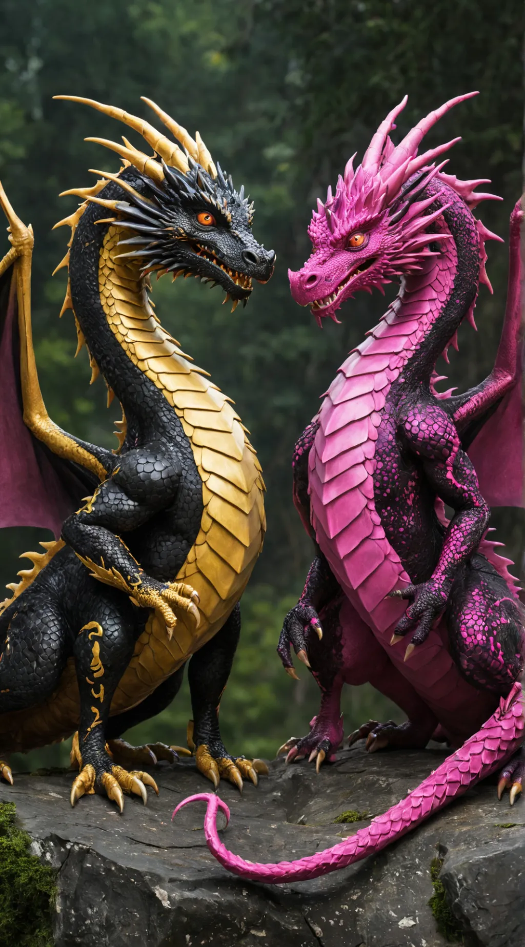 ai character: Dragon Sisters  background