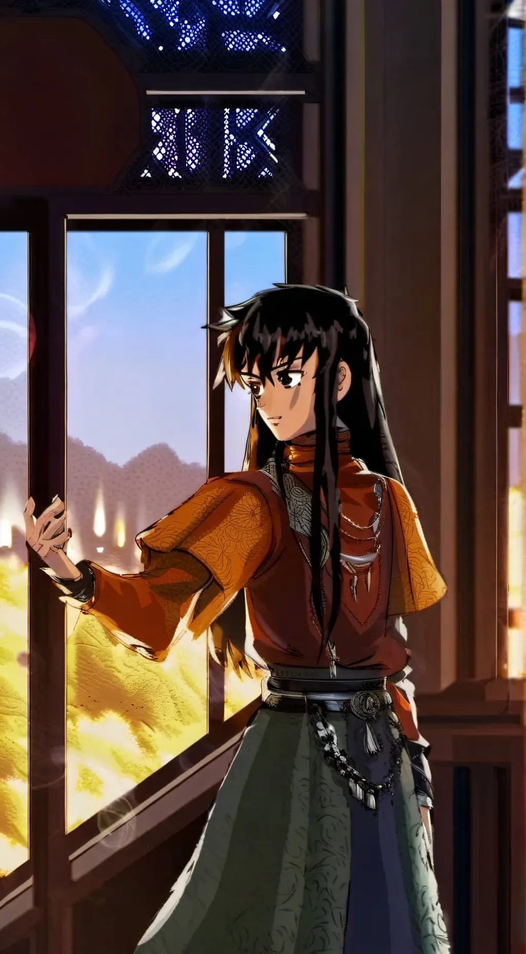 ai character: Muichiro tokito background