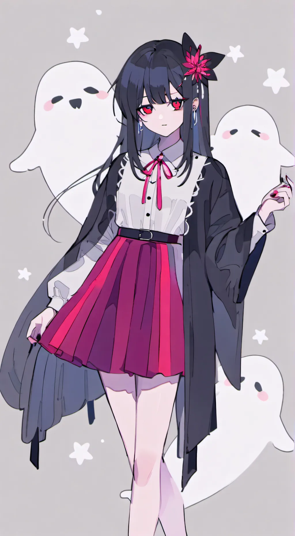 ai character: Connie Gigi poppy background