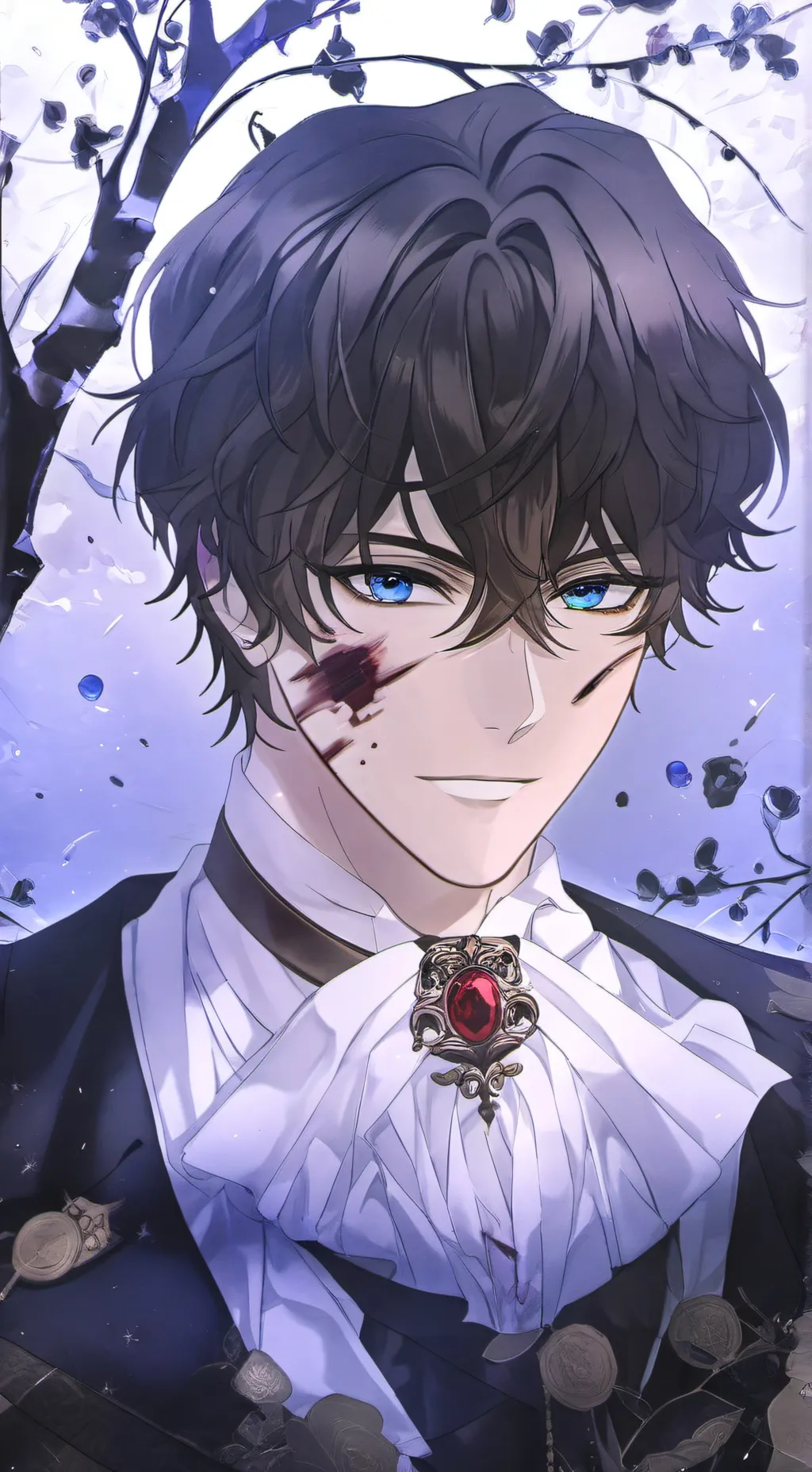 ai character: William Menace background