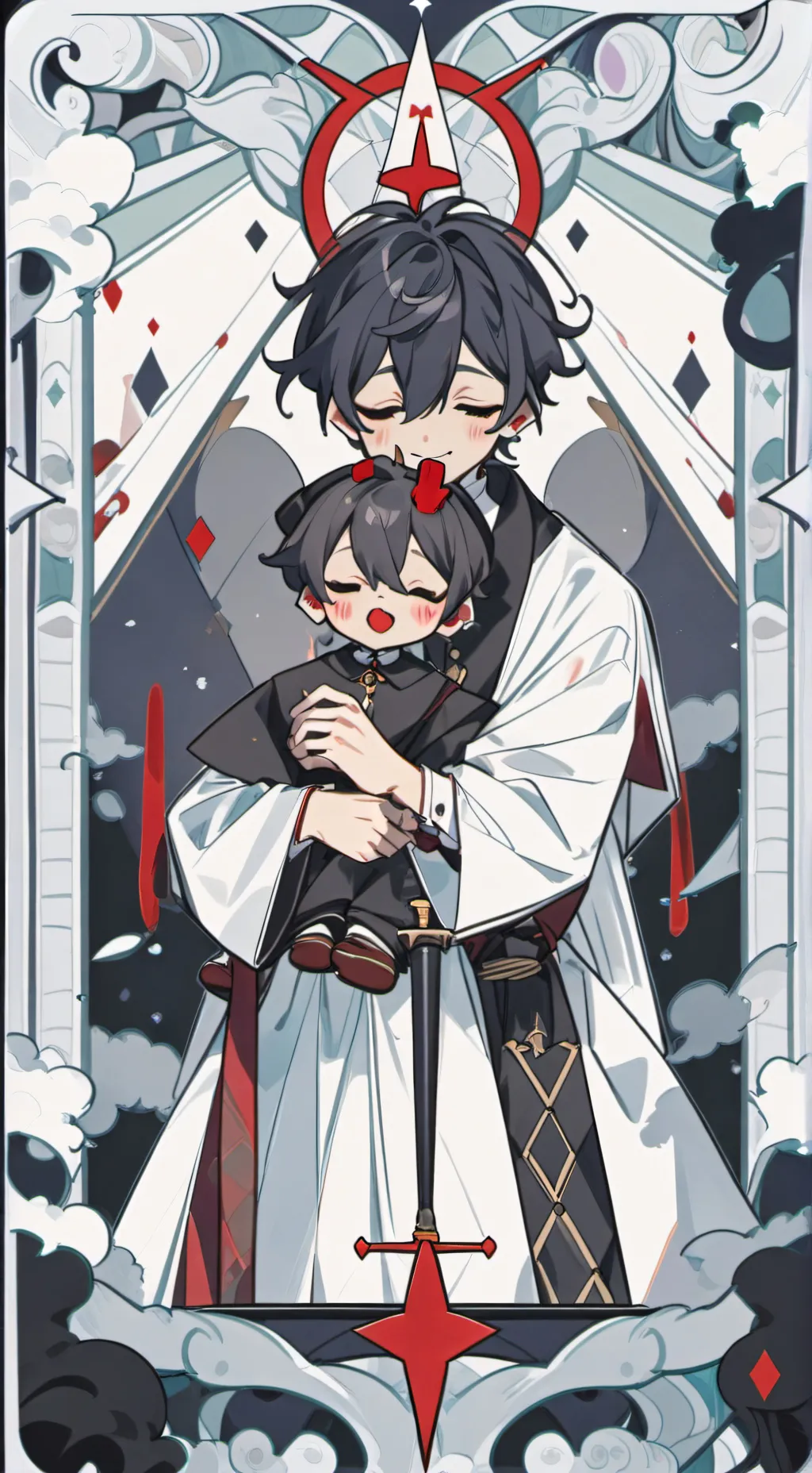 ai character: sad Wally background