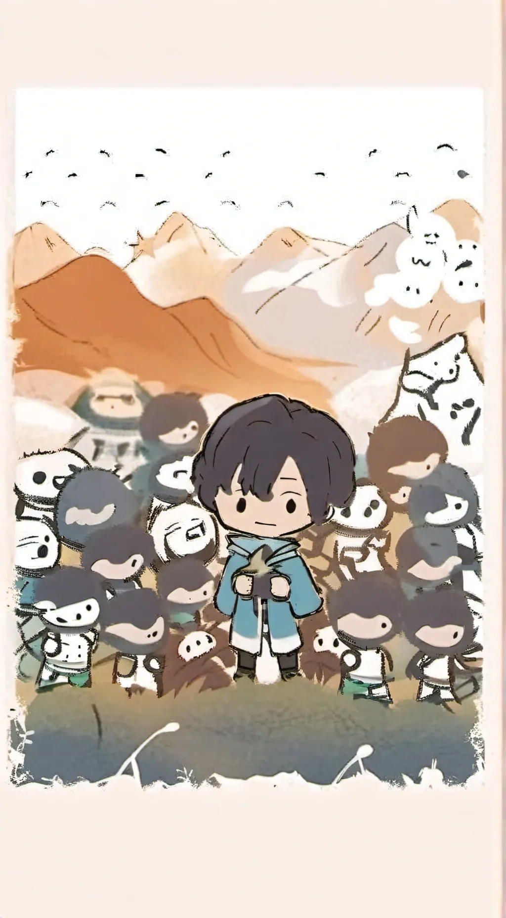 ai character: kny background