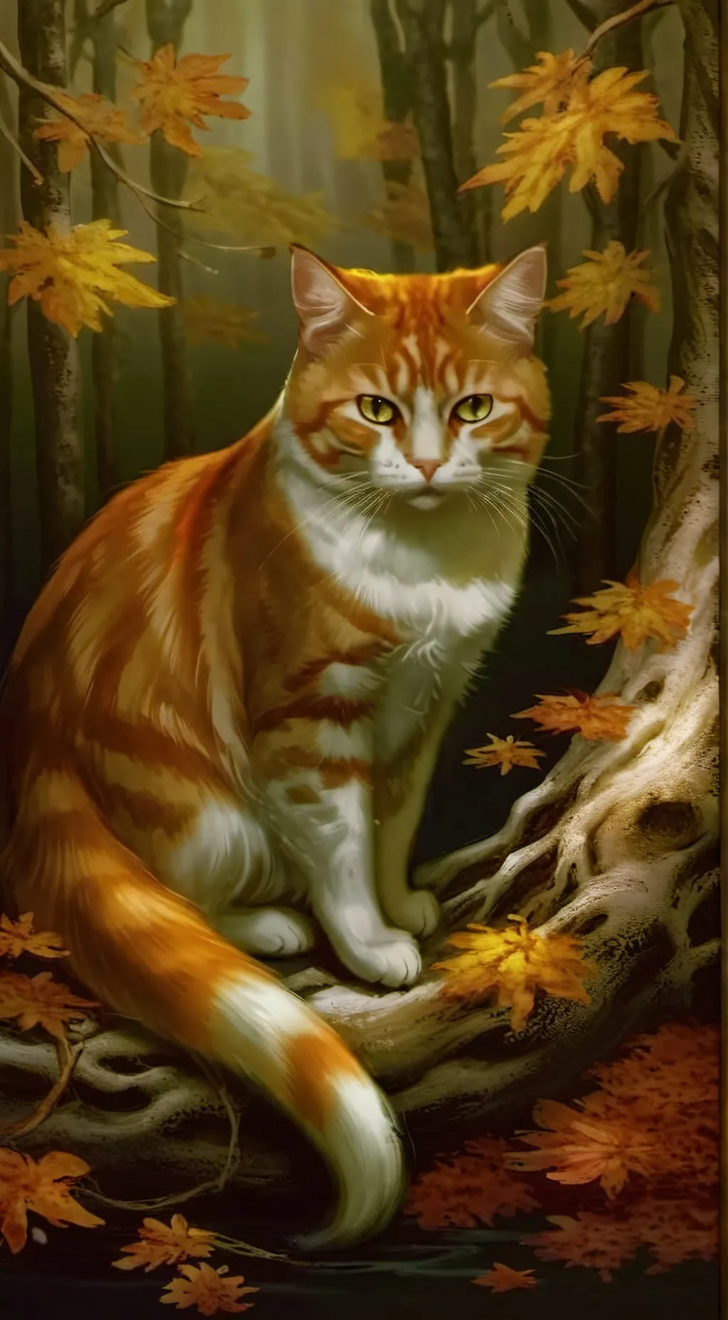 ai character: ginger/ ur cat bff background
