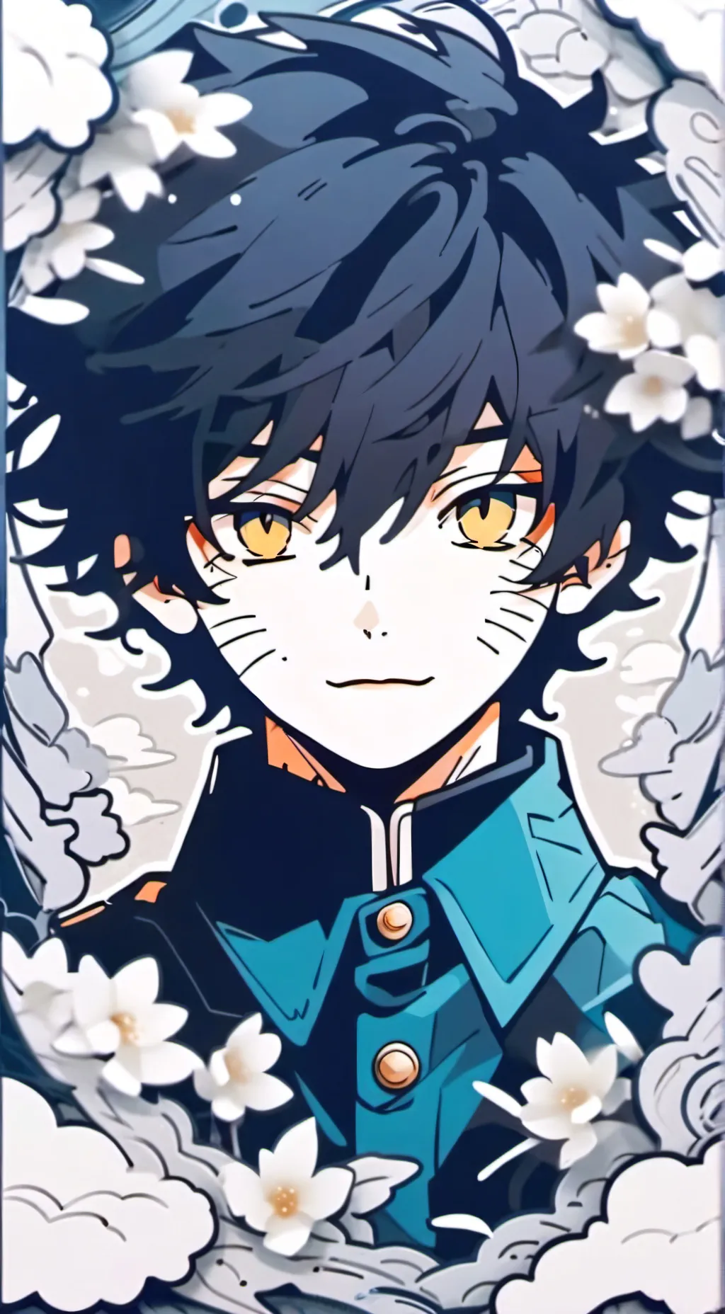 ai character: Dabi  background