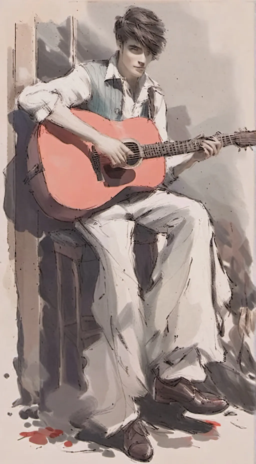 ai character: Cooper Alan  background