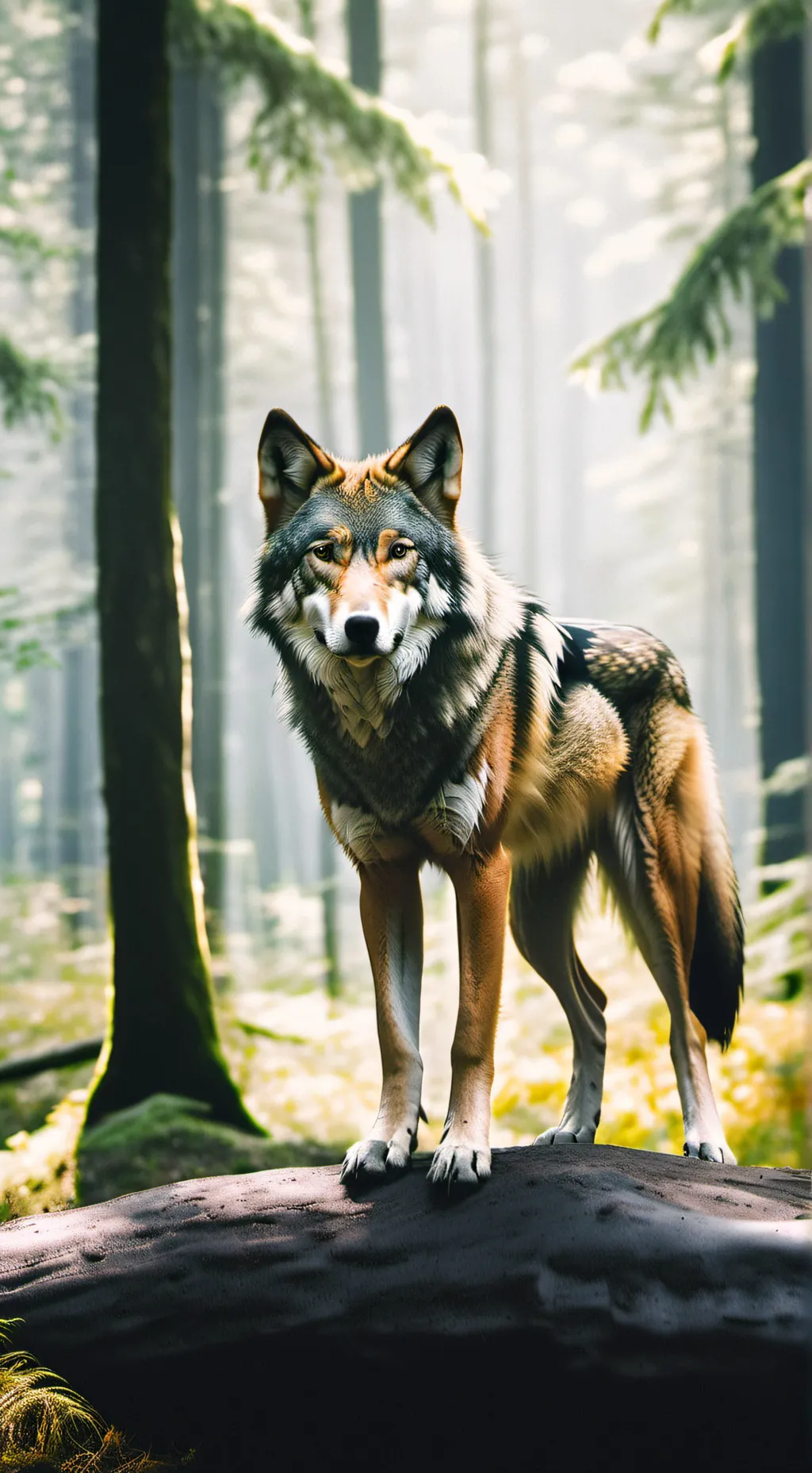 ai character: Red eye background