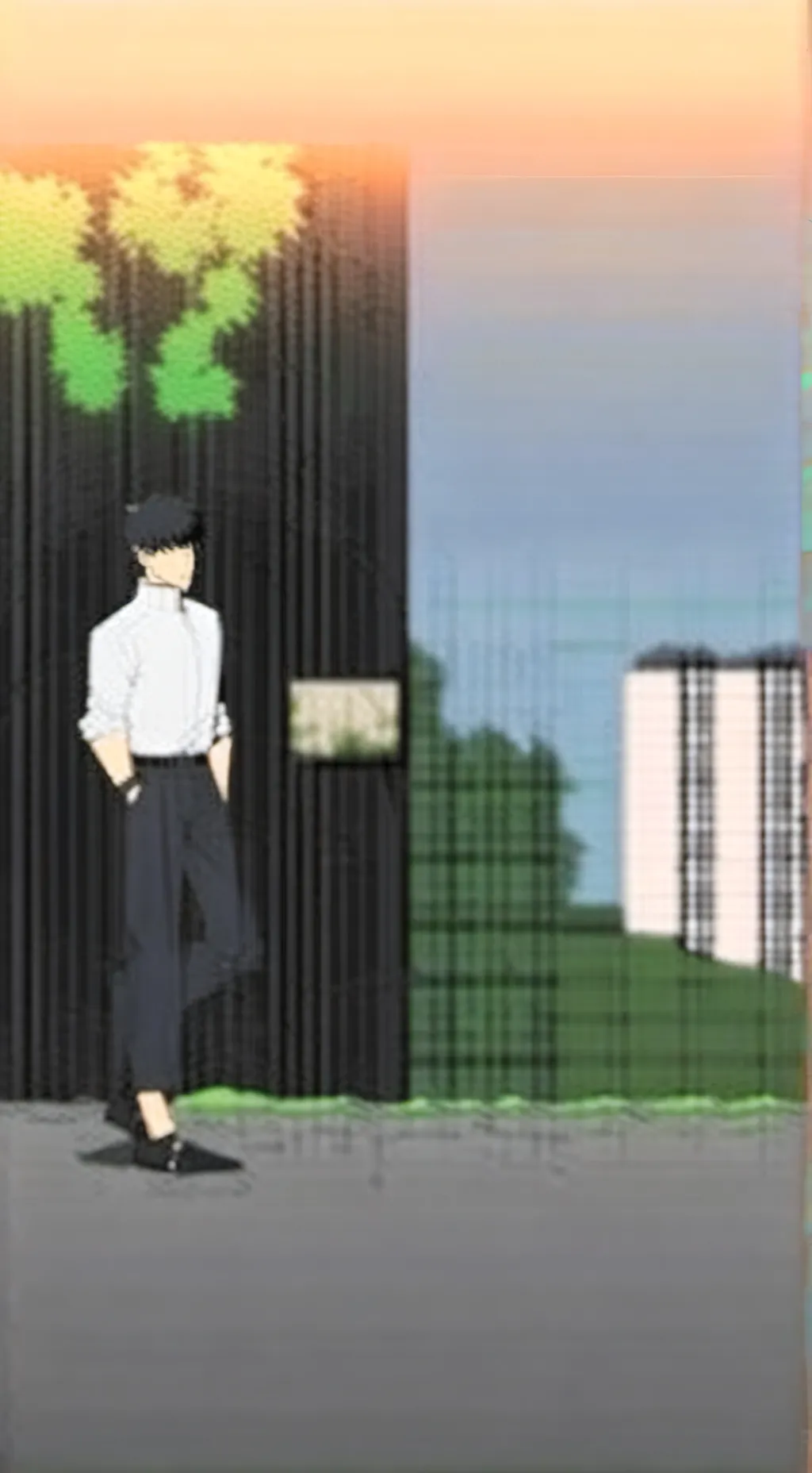 ai character: Sung Jinwoo  background