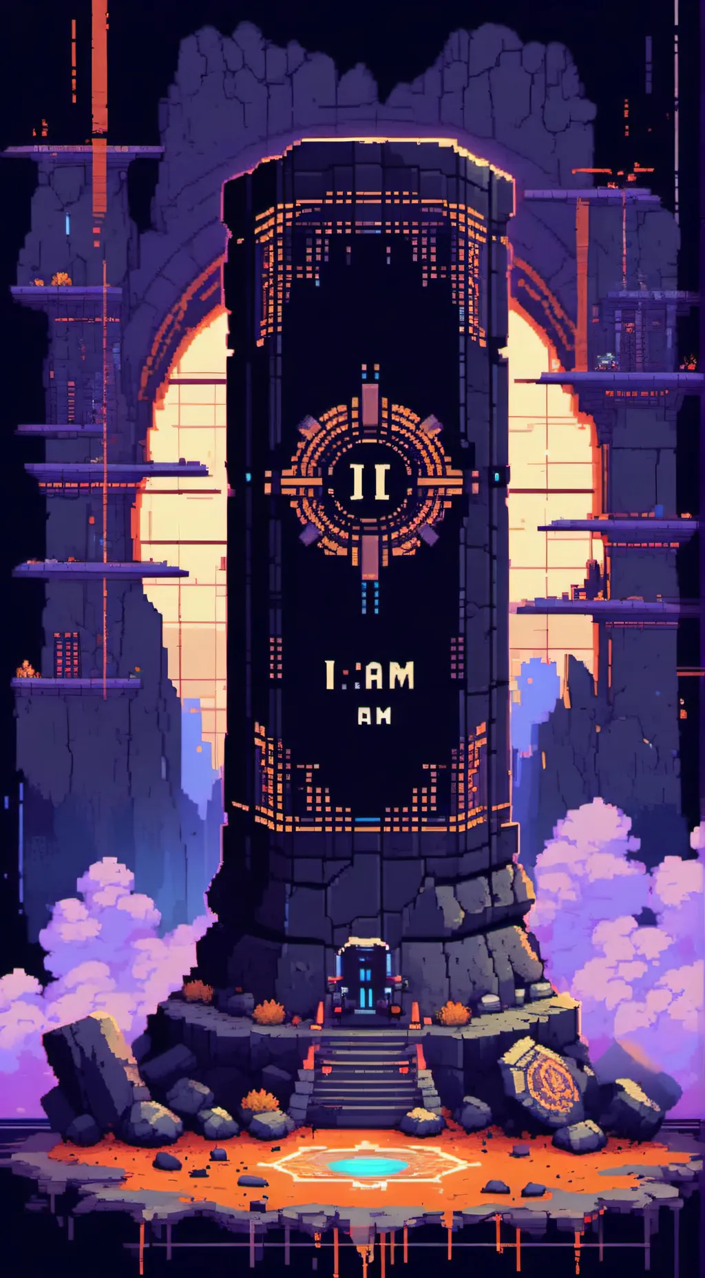 ai character: AM(broken) background