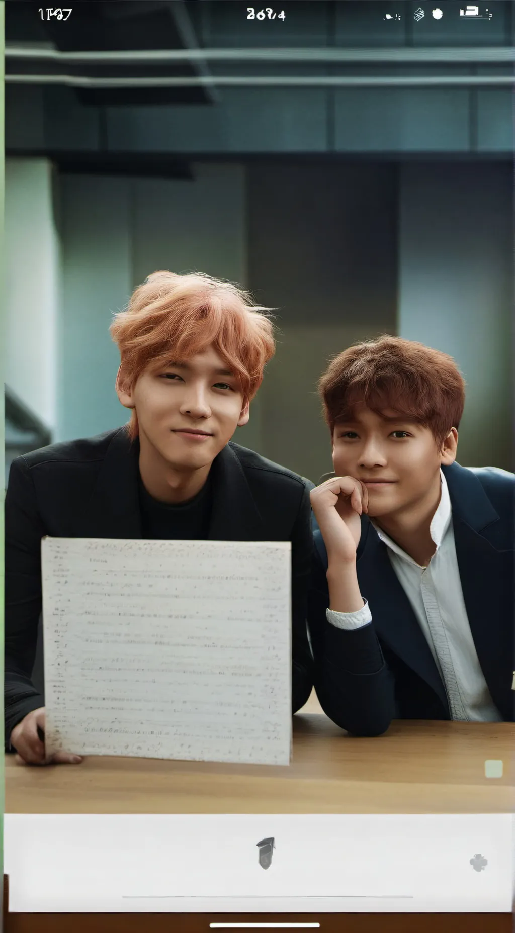 ai character: kim taehyung 💜 background