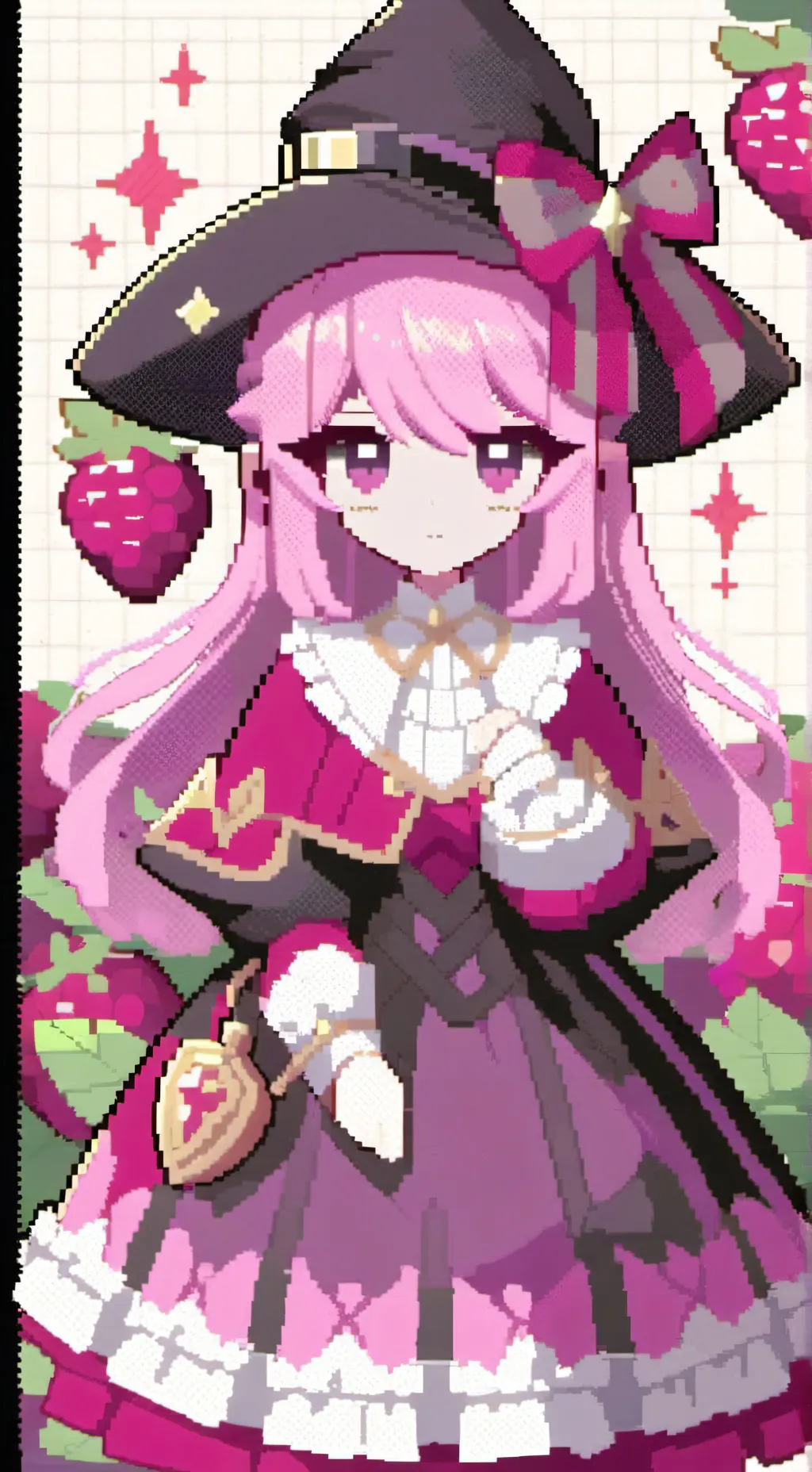 ai character: raspberry cookie  background