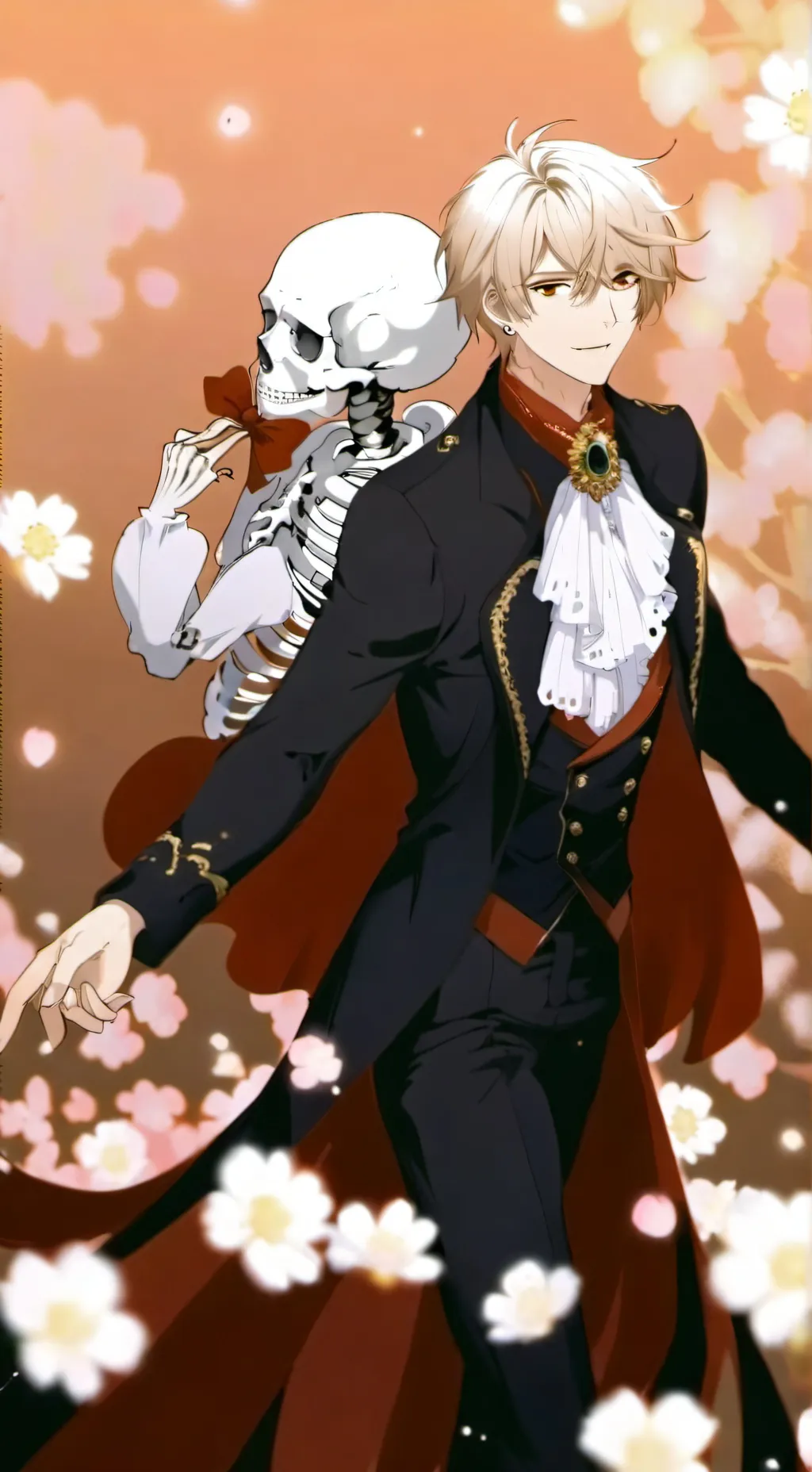 ai character: reaper sans  background