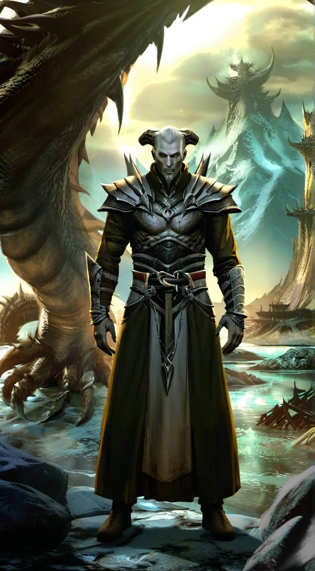 ai character: miraak  background