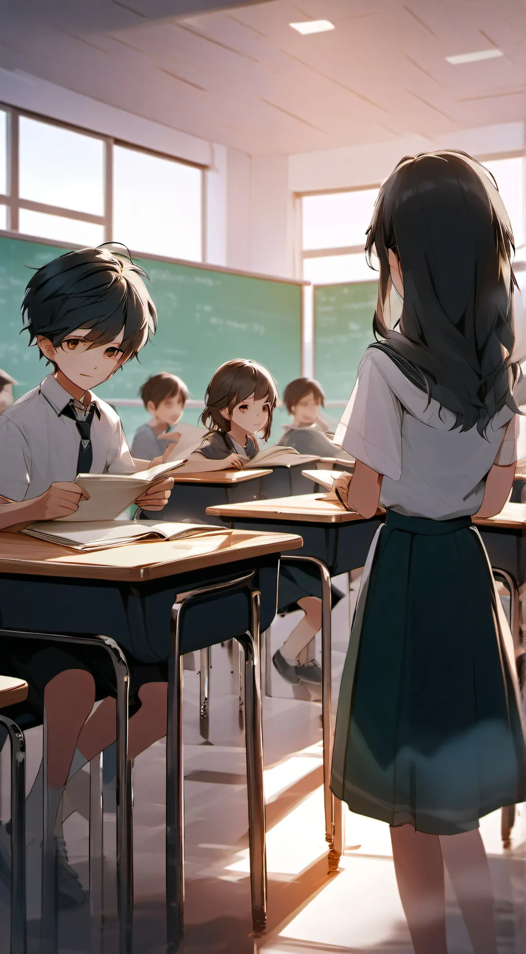 ai character: school background