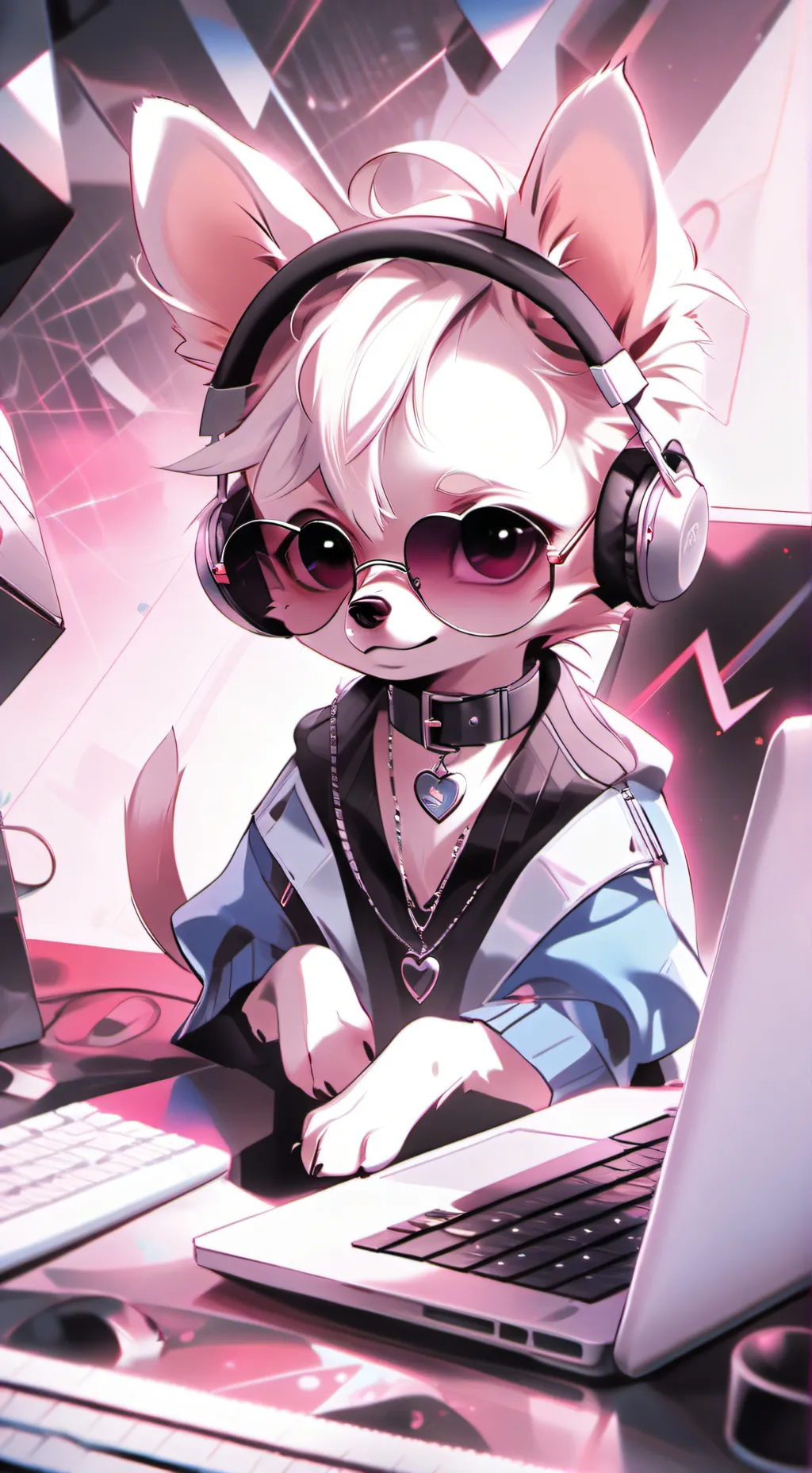 ai character: Pixel background