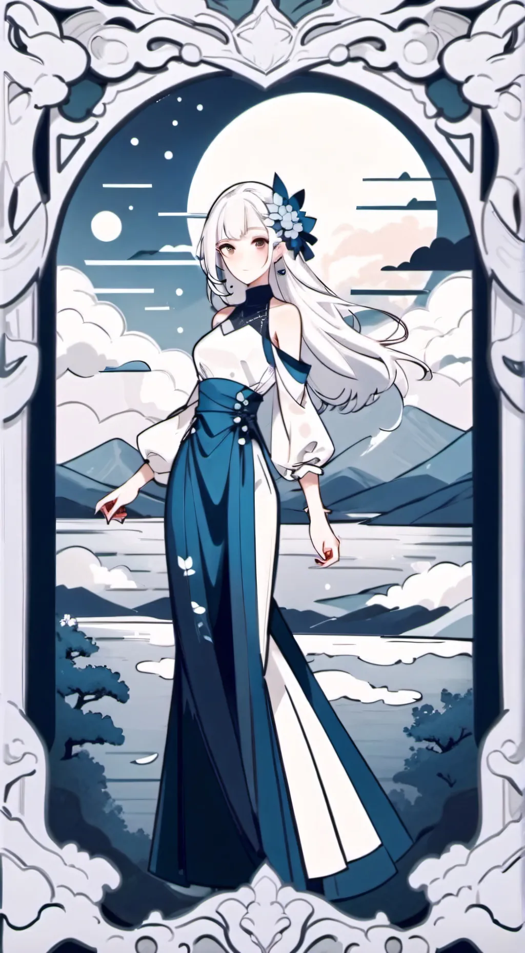 ai character: MHA X JJK  background