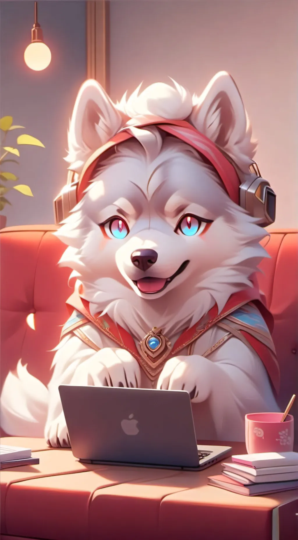 ai character: Pixel background