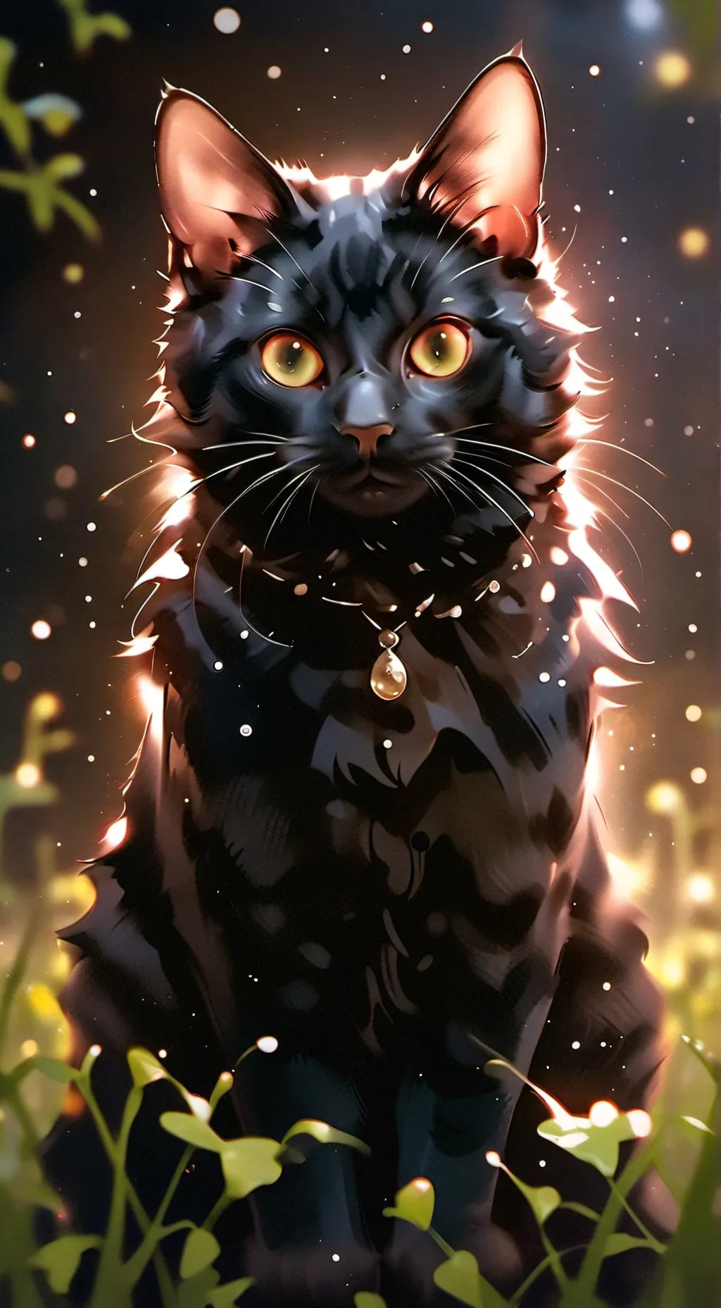 ai character: za kitten background