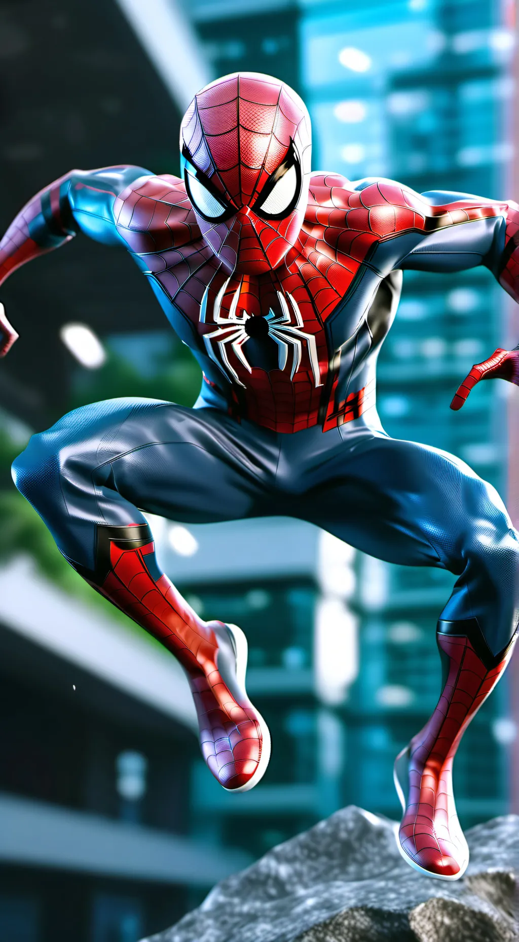 ai character: Spiderman background