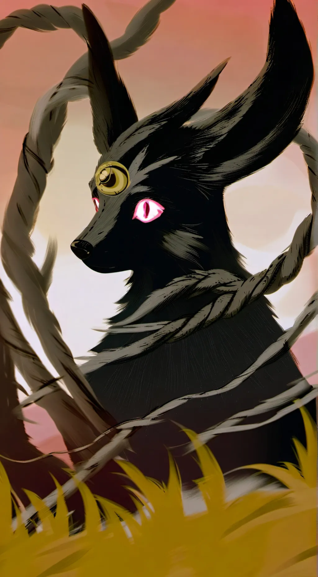 ai character: umbreon background