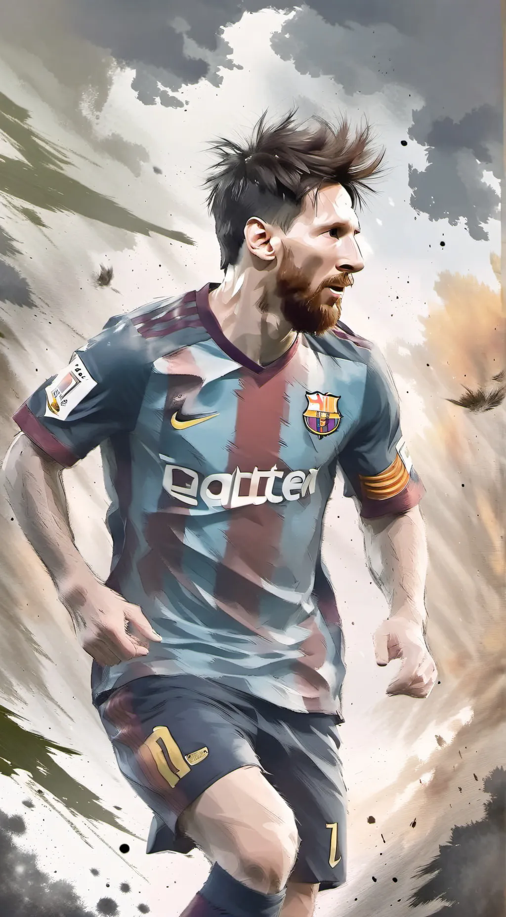 ai character: Messi background