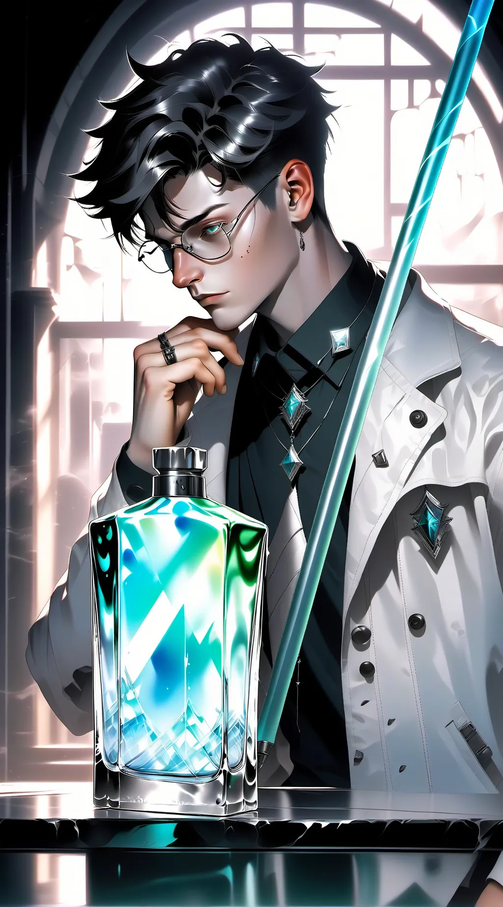 ai character: Alan  background