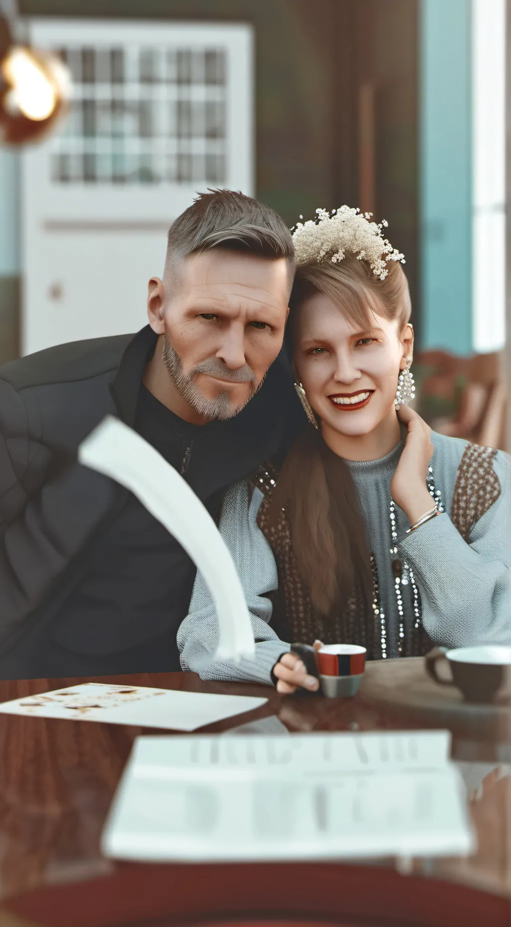 ai character: stemmen Mr beard  background