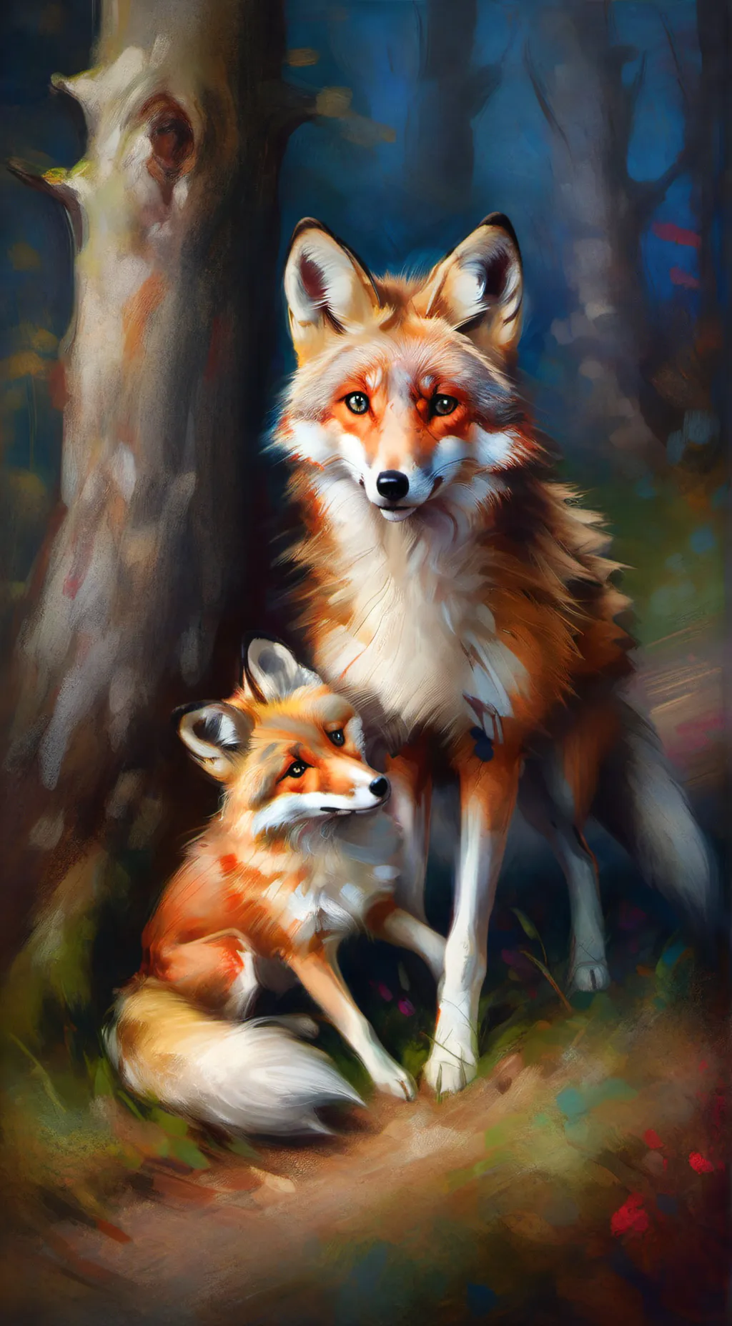 ai character: 🦊 volpe 🦊 background