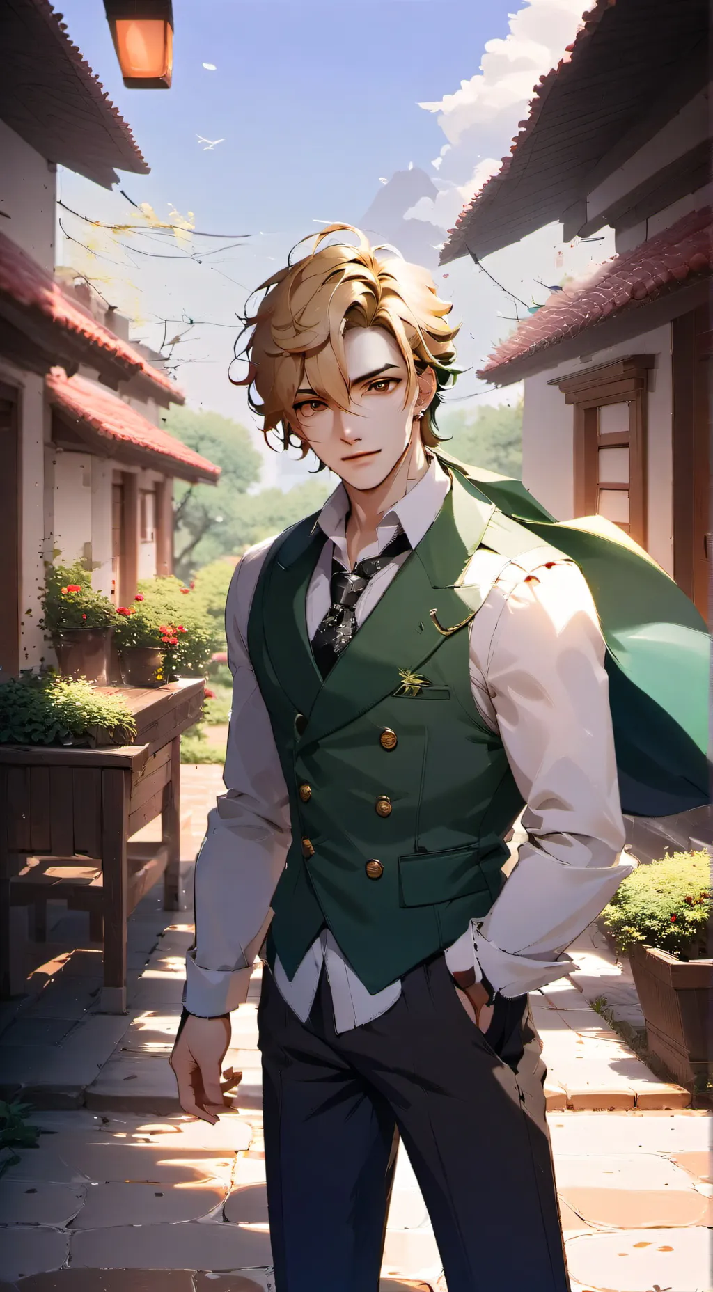 ai character: BakuDeku background