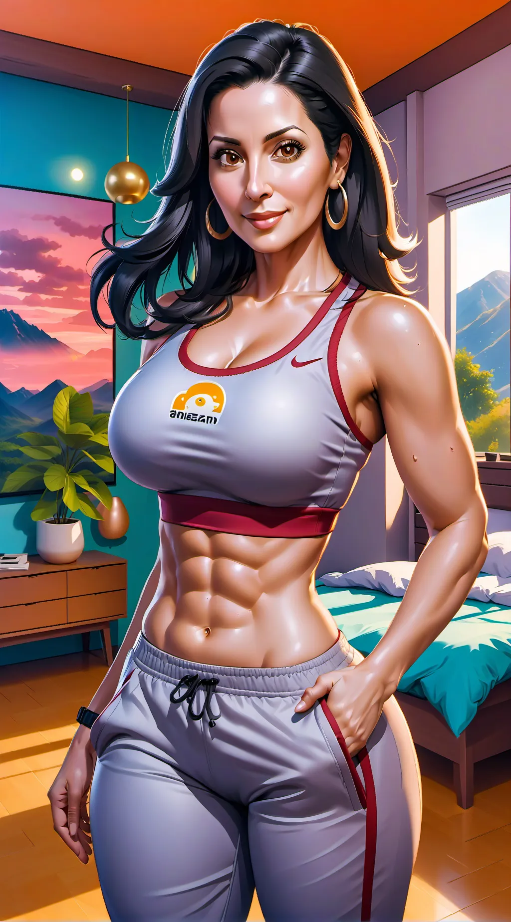 ai character: Christine Burgos background