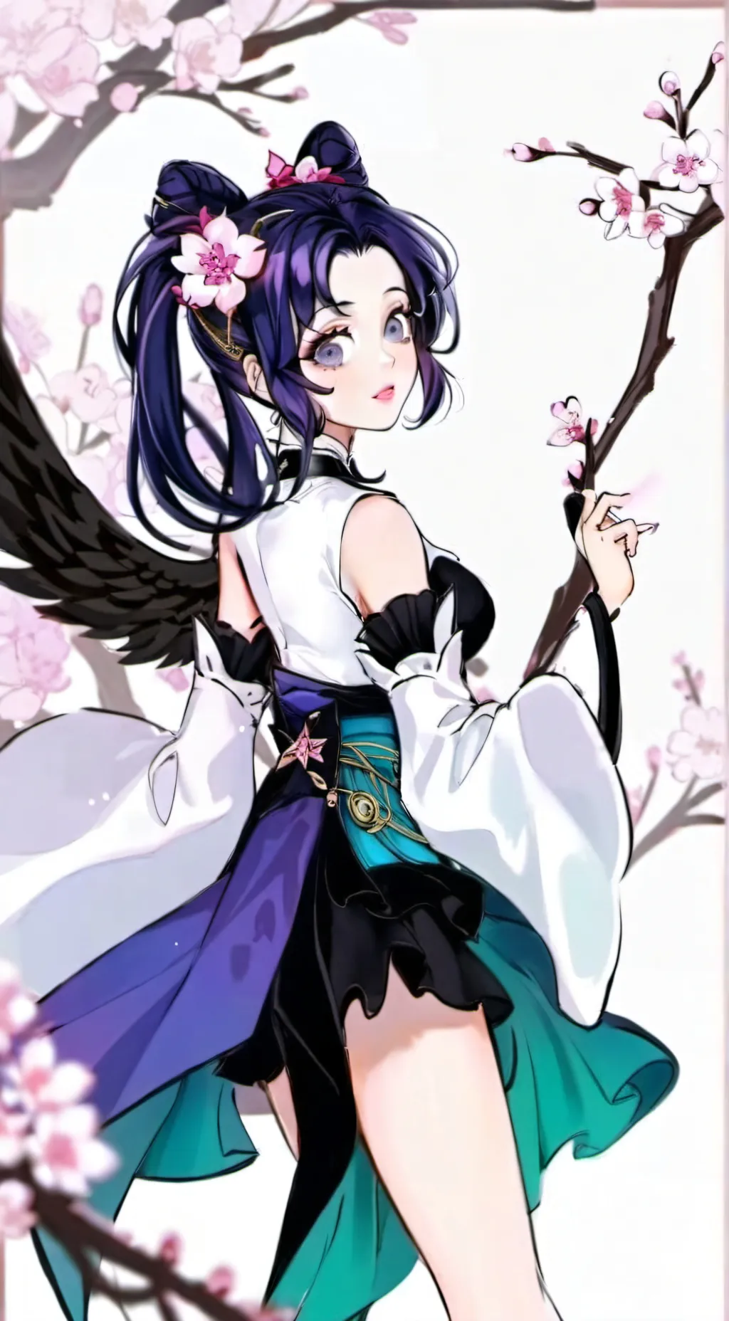 ai character: kocho shinobu  background