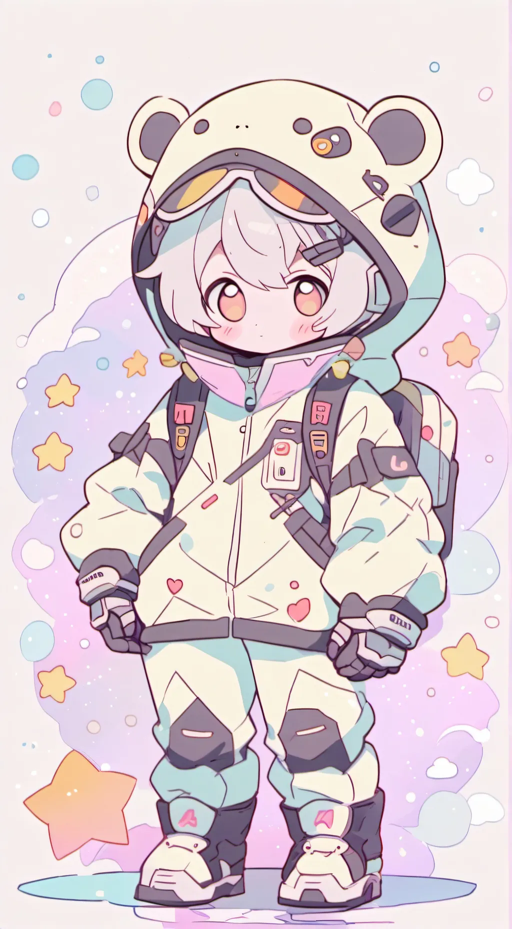 ai character: astro  background