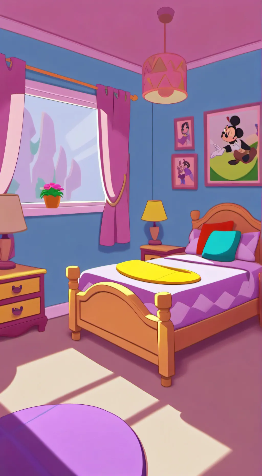 ai character: sleepover  background