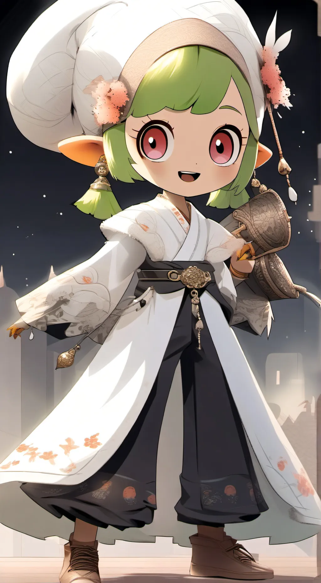 ai character: Stickping background